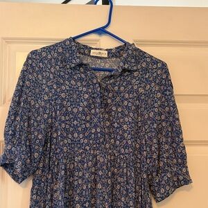 Natural Life Blue Floral Dress